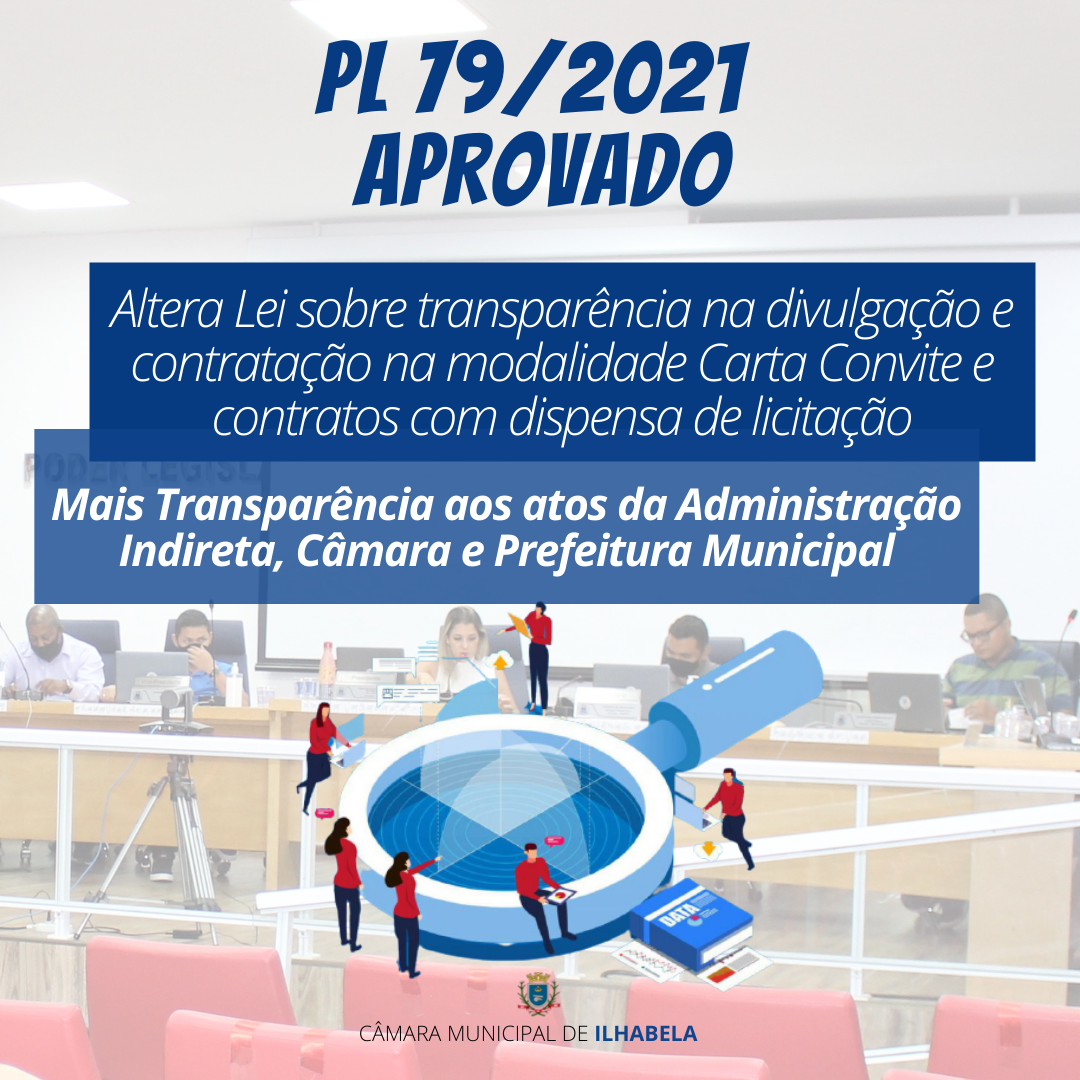 Câmara de Ilhabela aprova Projeto de Lei que trará mais transparência