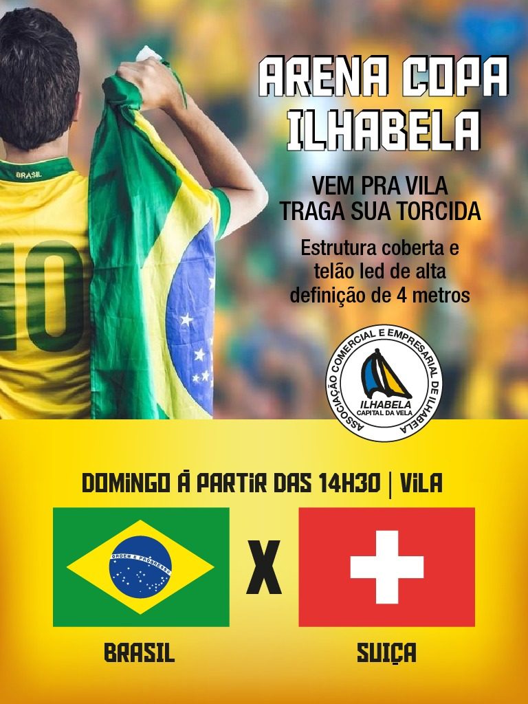 Ilha terá Arena Copa para torcida assistir aos jogos do Brasil - Tamoios  News