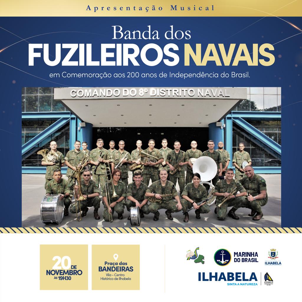 Banda de Fuzileiros Navais volta a se apresentar em Sorocaba