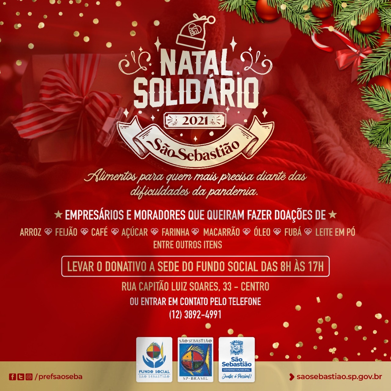 Fundo Social De São Sebastião Lança Campanha Natal Solidário Tamoios News